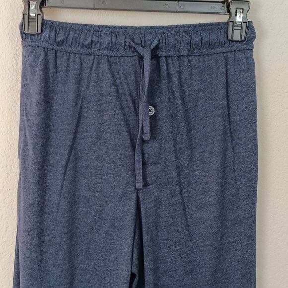 Roundtree & Yorke Mens Long Sleeve Button Down Blue Pajama Set sz S - Picture 9 of 16